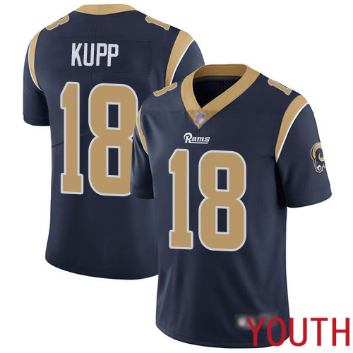 Los Angeles Rams Limited Navy Blue Youth Cooper Kupp Home Jersey NFL Football 18 Vapor Untouchable